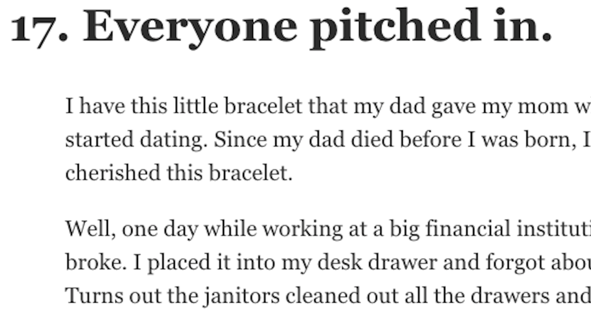 17 Heartwarming Stories About Little Acts Of Kindness Shared By People - grandgoldman.com