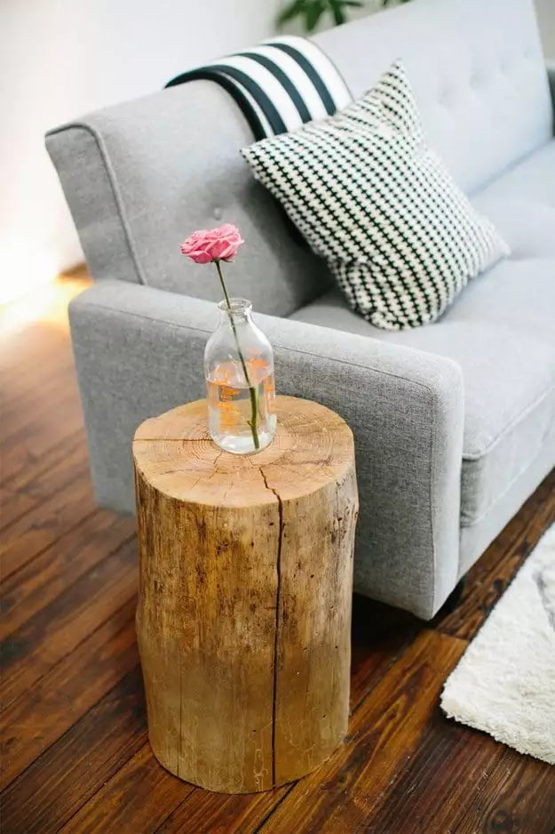 How to Make Tables from a Tree Stump - grandgoldman.com