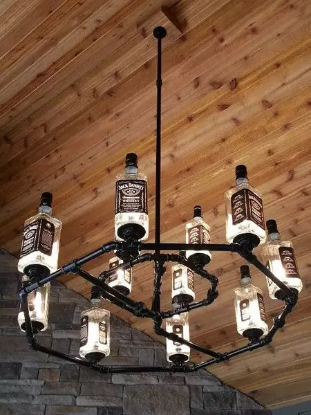 How to Make Whiskey Bottle Lamps - grandgoldman.com