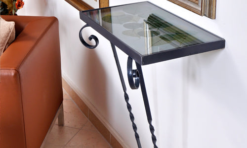 DIY Glass Shelf with Iron Frame | How to Build It