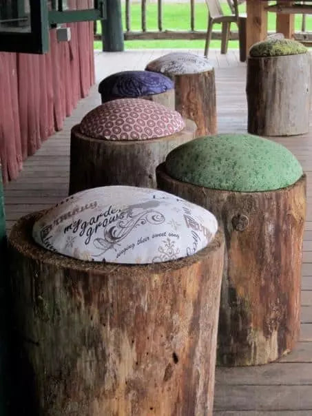 How to Use Tree Trunks for a Rustic Style - grandgoldman.com