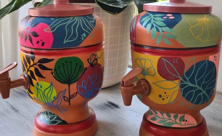 Decorated Clay Filter for the Kitchen - grandgoldman.com