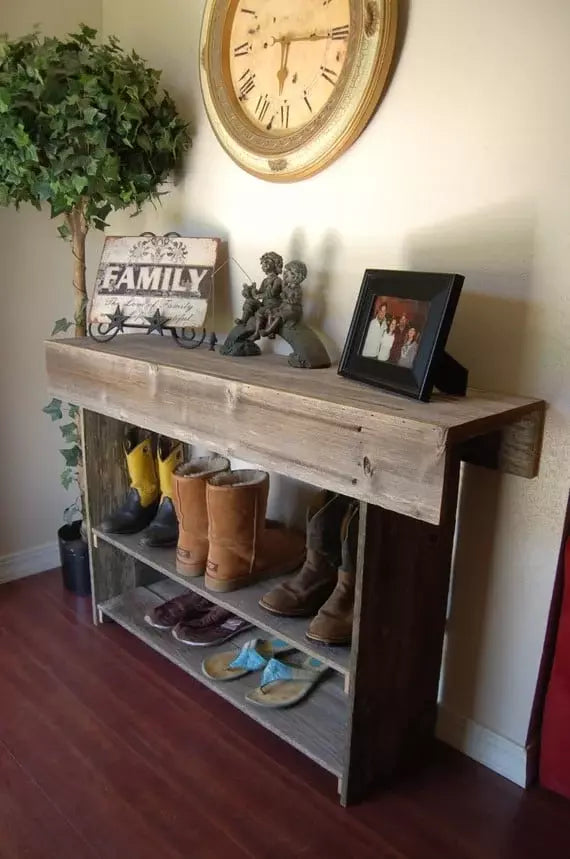 Decoration with Reclaimed Wood Furniture - grandgoldman.com