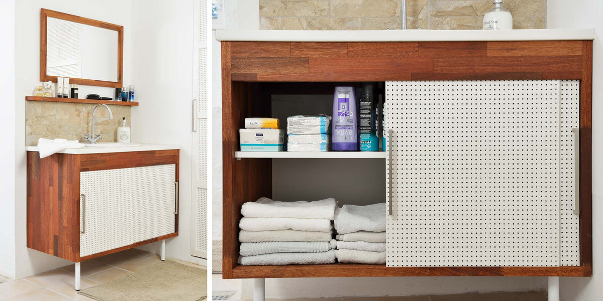DIY Under-Sink Cabinet: Elegant Laminate & Hardboard Build