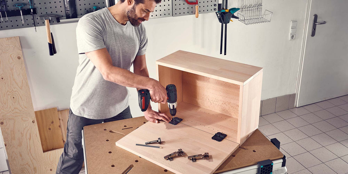 Wolfcraft Hinge Mounting Kit | Perfect Cabinet Door Installation