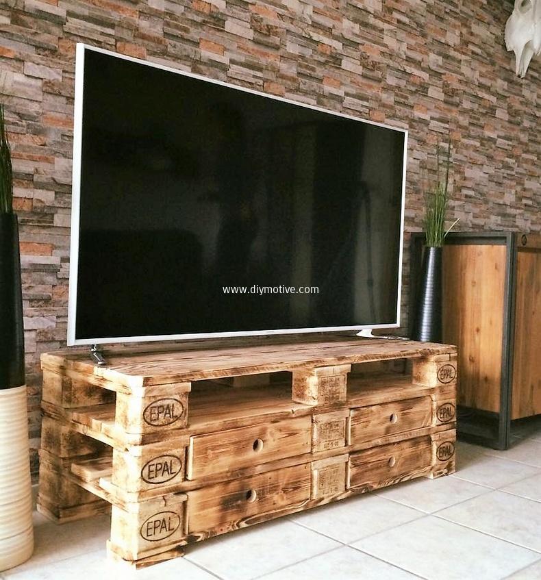 Incredible television stands made from pallets - grandgoldman.com