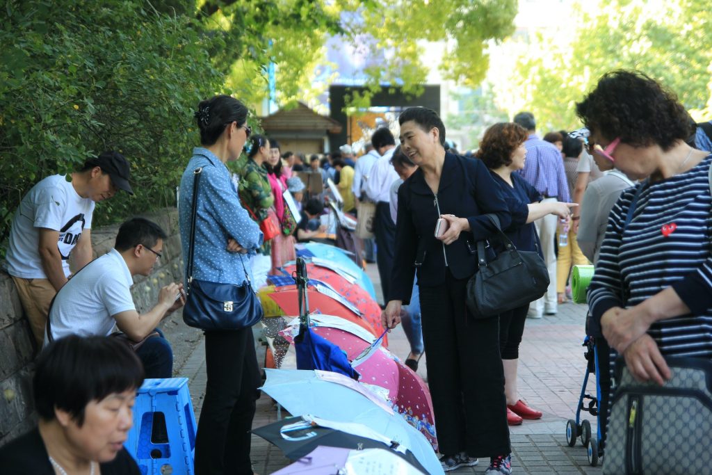China's unique marriage market in People's Square Park in Shanghai