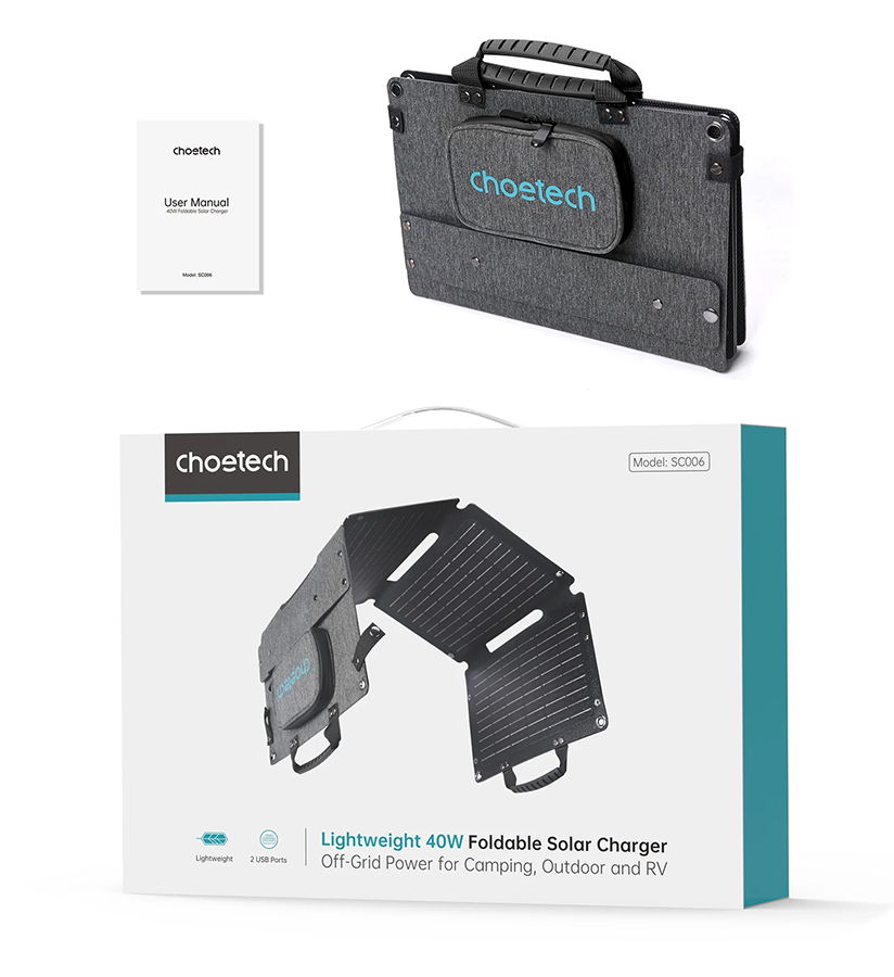 To "ALWAYS" have the Solution... From Greece 40W Portable Solar Panel. At €63 Complete