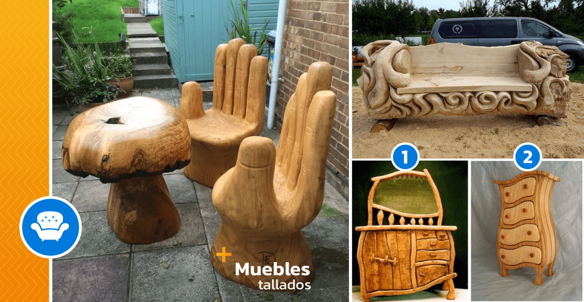 Handcrafted furniture carved in wood - grandgoldman.com