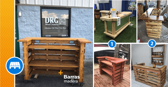 Outdoor wooden bar that you must have on your patio - grandgoldman.com
