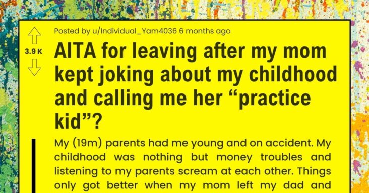 Daughter Leaves After Mother Called Her A “Practice Child” Asks If She Went Too Far For It