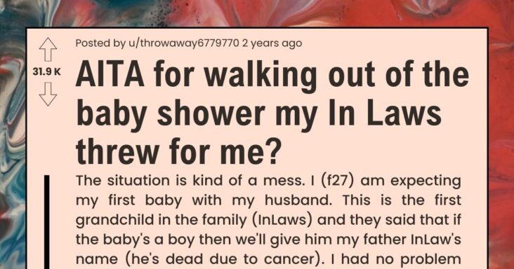 Pregnant Woman Asks If She’s Wrong For Walking Out Of Her Baby Shower Because Of Her In-Laws Who Wanted To Son