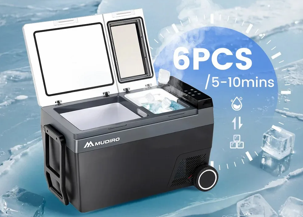 You Have Ice Cream Even in the "Desert" The Game Changer With ICE MACHINE 45Lt Portable Refrigerator, At €260 SET From Europe