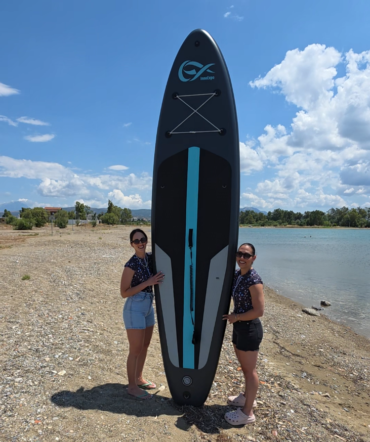 He lifts 200 kilos and is 3.5 meters tall. A SUP for 2 gymnasts that is also FOR YOU! New Innoexpo At €143 SET (Video)