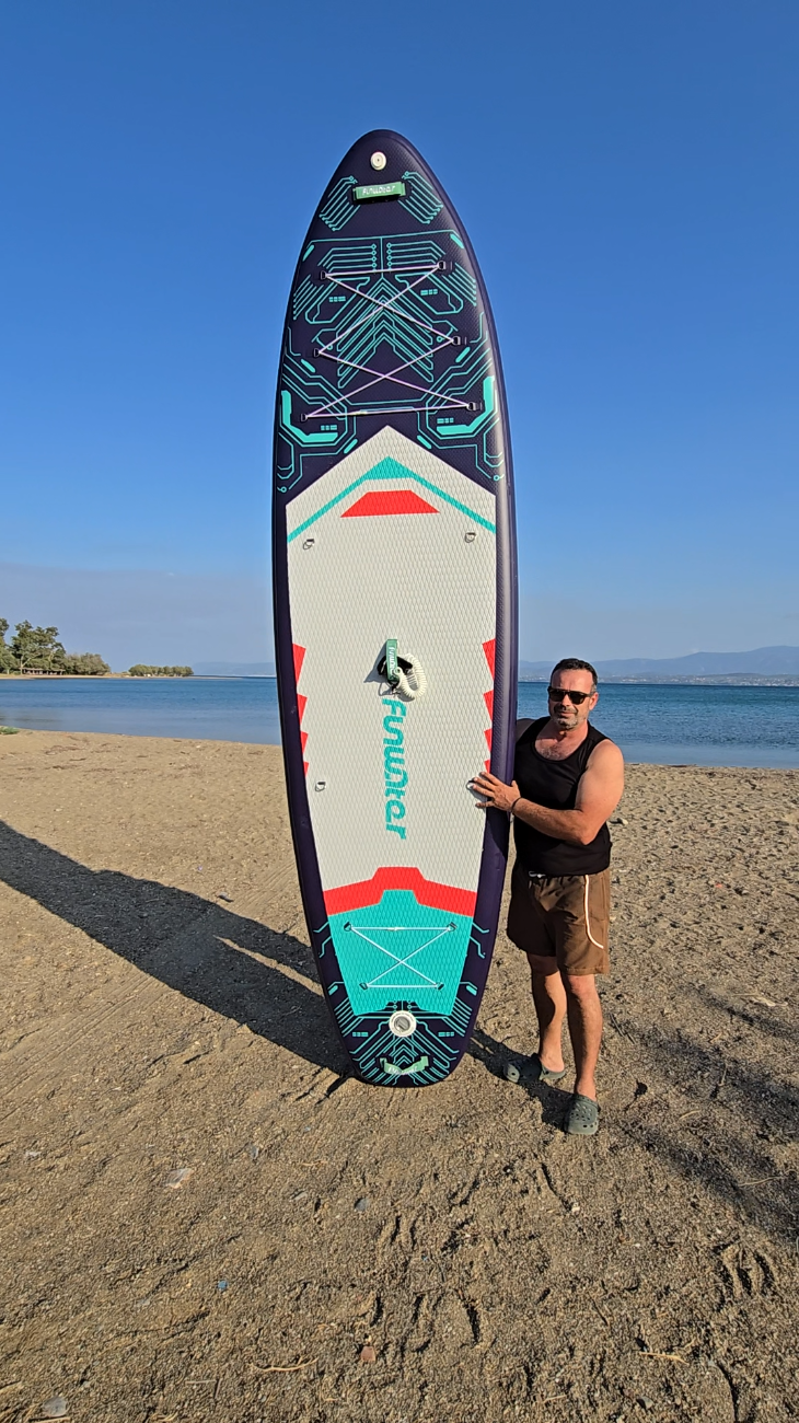 The Most "FISHED" SUP (Stand Up Paddle) MONSTER with 200+ Kilos Load, 3.5m by 90 cm... that YOU CAN have "Soil"... At €180 KIT (Video)
