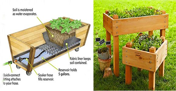 Replace your old flower pots with these beautiful wooden beds! - grandgoldman.com