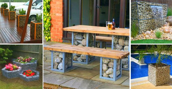 15 Totally cool stone gabion projects for your garden! - grandgoldman.com