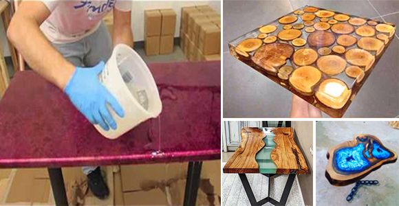 Learn how to apply Epoxy Resin correctly on your wooden furniture! - grandgoldman.com