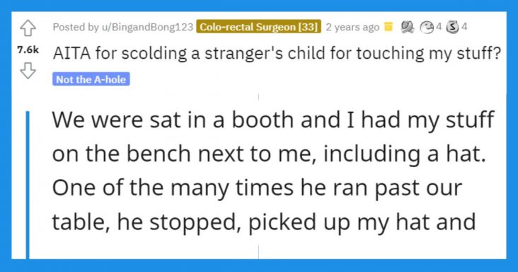 Woman Makes A Mom Angry For Scolding Her Child At A Restaurant Who Kept Touching Her Stuff