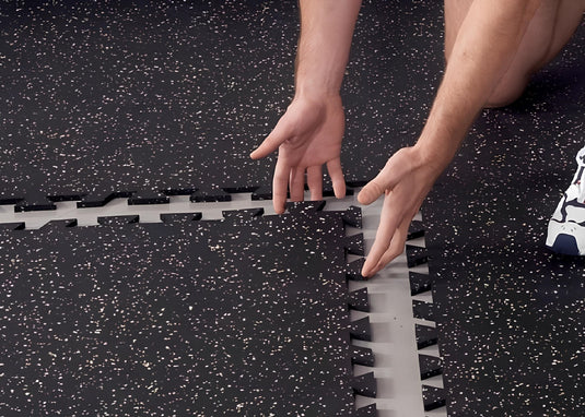 8 Best Home Gym Flooring Reviews - interlocking rubber floor tiles black - grandgoldman.com