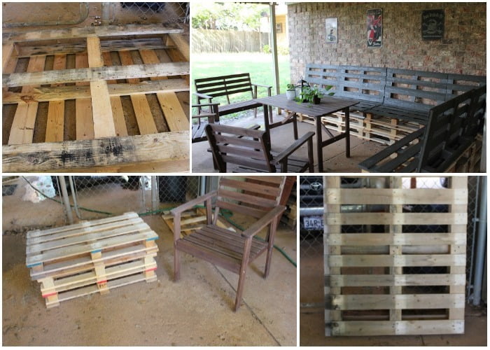 Make your own patio furniture with pallets - grandgoldman.com