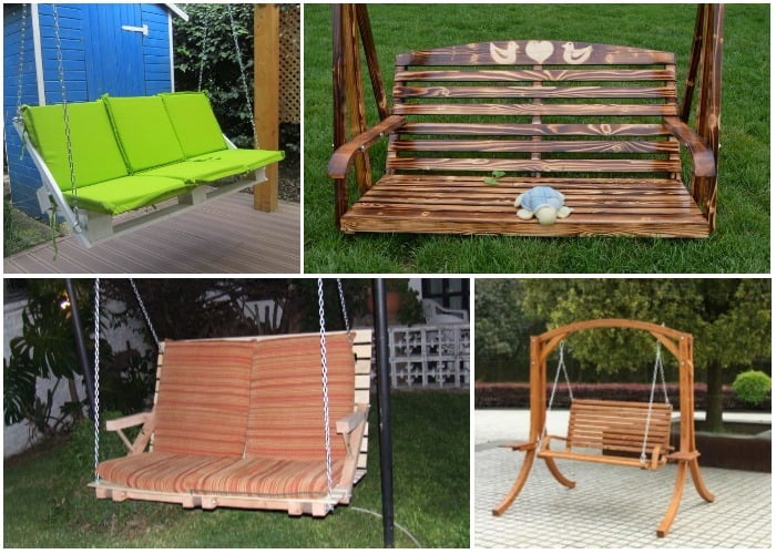 Make a hanging rocking chair out of pallets! - grandgoldman.com