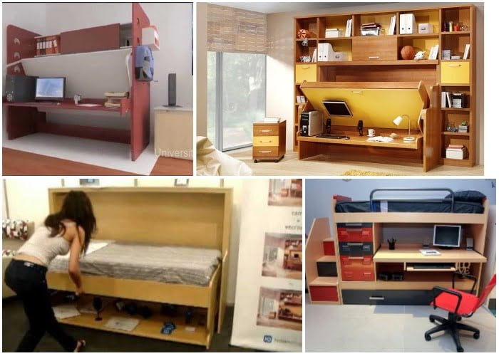 Build a practical folding desk-bed - grandgoldman.com