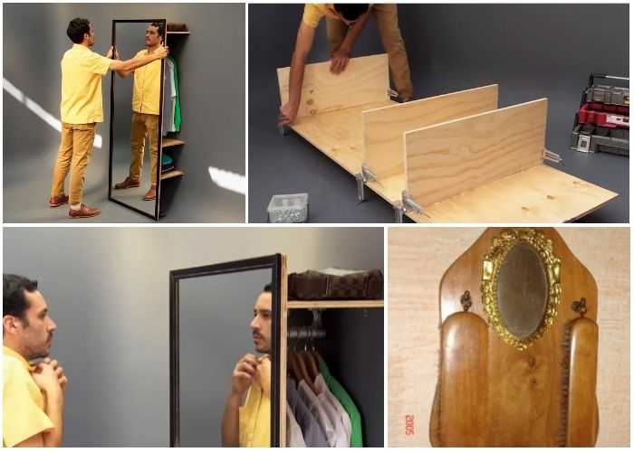 How to assemble a clothes hanger with a mirror - grandgoldman.com