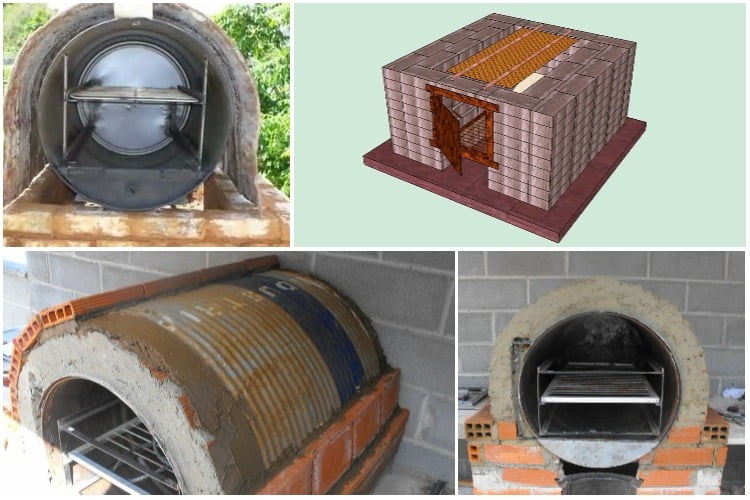 How to make an oven with a drum and bricks! - grandgoldman.com