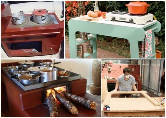 Make a very practical outdoor kitchen! - grandgoldman.com
