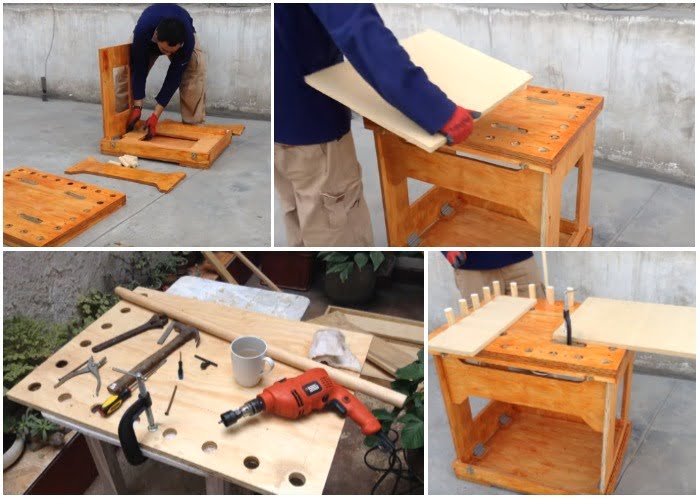 Build a cool folding work table! - grandgoldman.com