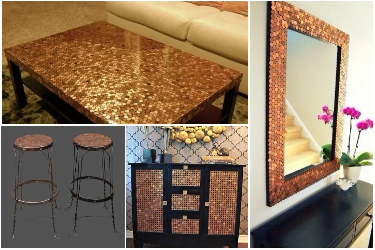 Incredible coin decorations for your furniture! - grandgoldman.com