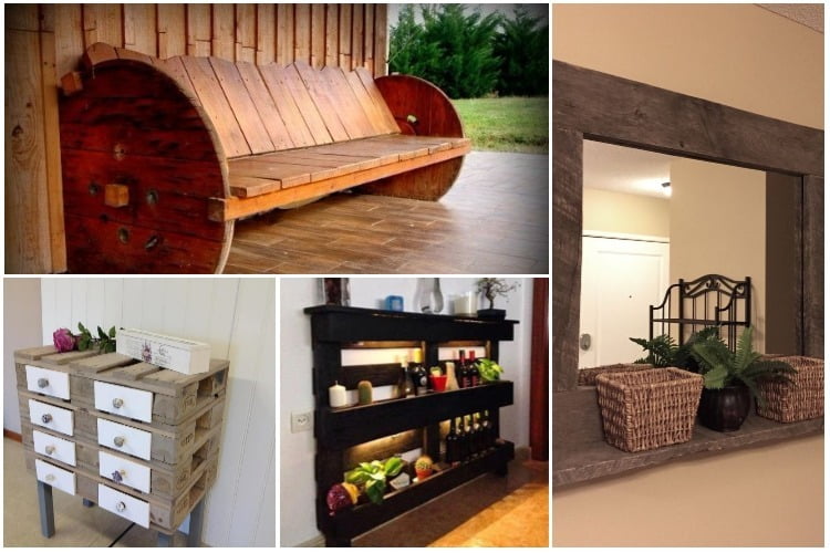 Original furniture created with pallets - grandgoldman.com