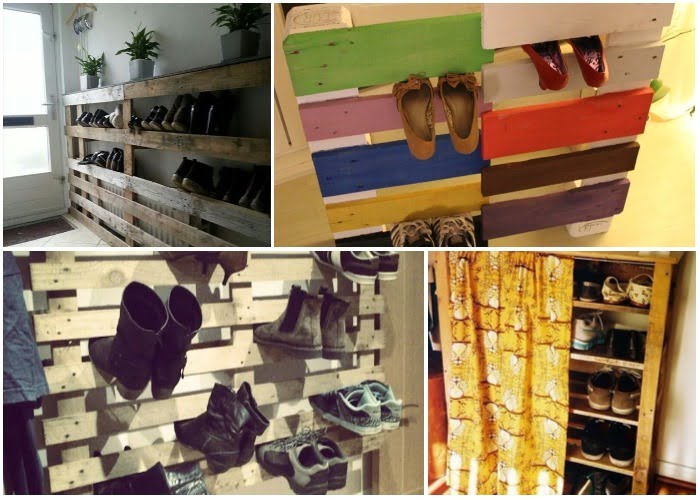 Build your own shoe rack with pallets! - grandgoldman.com