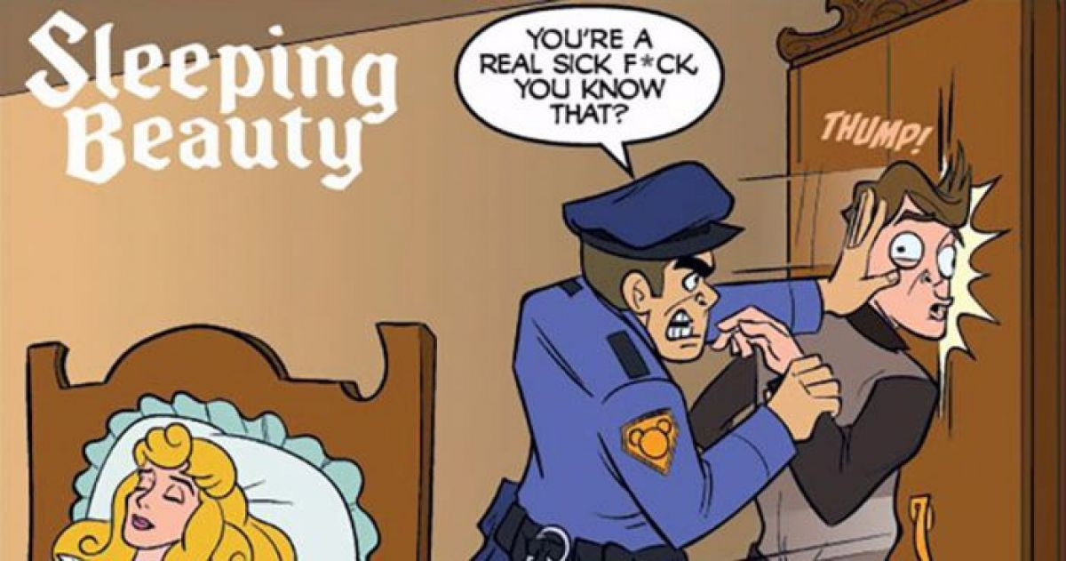 Someone Put Cops In Disney Movies And Things Get Escalated Hilariously - grandgoldman.com