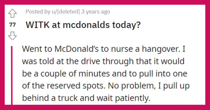 The Customer Talked To The Manager For Waiting For The Food For Over 30 Minutes At McDonald’s
