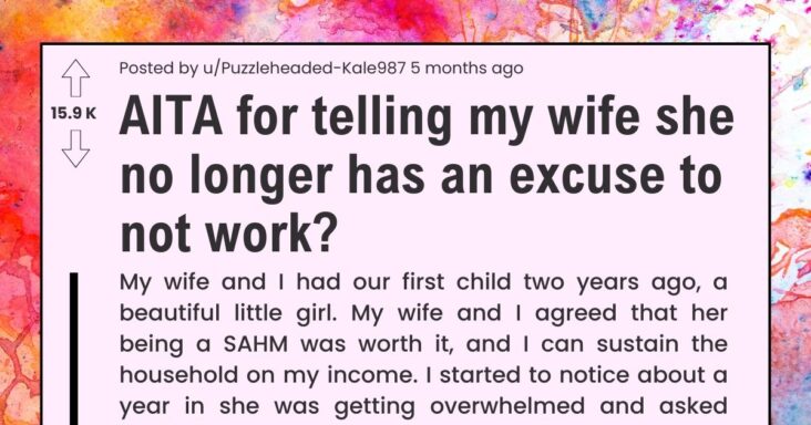 Husband Wants Wife To Start Working After Couple Sends Child To Daycare, Asks If He’s Wrong