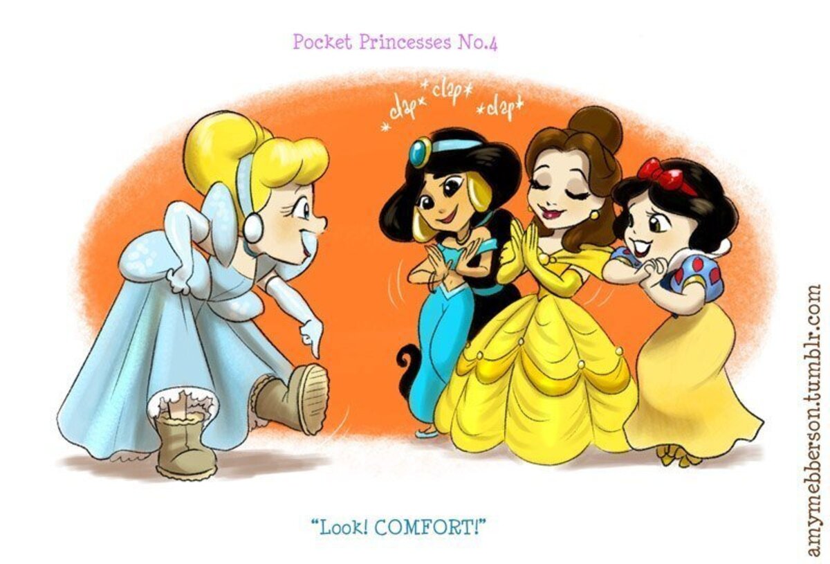 Comic Series Illustrate What It Would Be Like If All The Disney Princesses Lived Together - grandgoldman.com