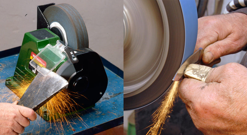How to Sharpen Knives and Other Tools with a Grinding Wheel, Stone, and Gla
