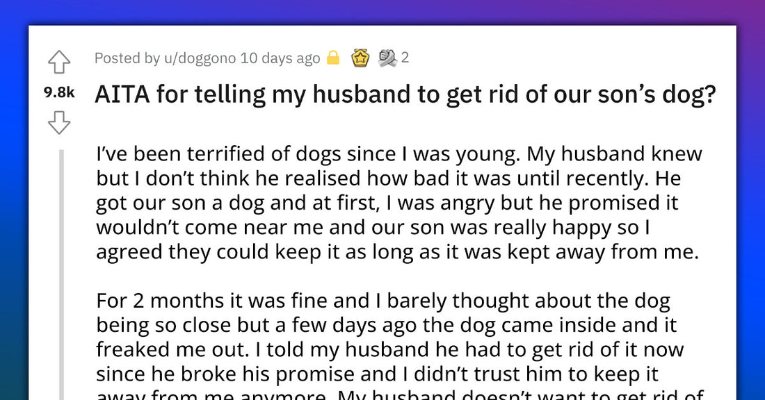Woman With A Fear Of Dogs Allows Son’s Dog To Stay In The House, Wants To Get Rid Of It After Two Months