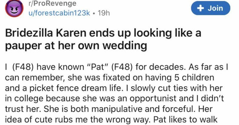 Bridezilla Karen Gets What She Deserves When Her Wedding Dress Is Ruined