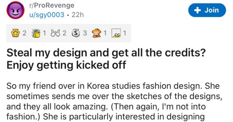 Entitled Student Gets Humiliated For Stealing This Girl’s Designs - grandgoldman.com