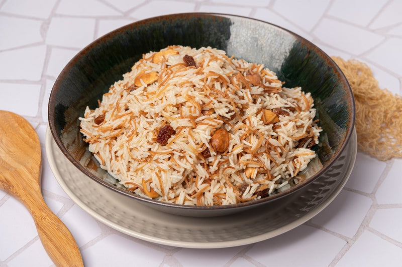 Arroz Árabe: Toasted Vermicelli Rice with Almonds (53)