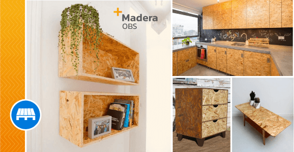 Wall coverings, shelves and furniture with OBS wood - grandgoldman.com