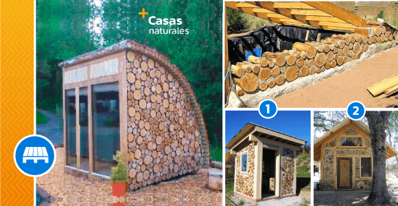 Natural outdoor houses built with logs and clay - grandgoldman.com