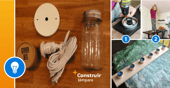 Make your own lamp with glass jars! - grandgoldman.com