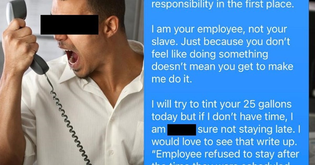 Employee Puts Manager In His Place After Getting Overloaded With Work - grandgoldman.com