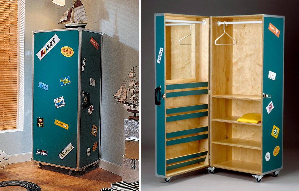 DIY Teenager Wardrobe Trunk: Build a Rolling Chest Closet