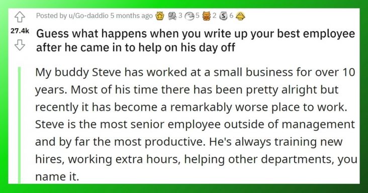 Manager Keeps Berating The Most Hardworking Employee In The Company, Guy Quits - grandgoldman.com