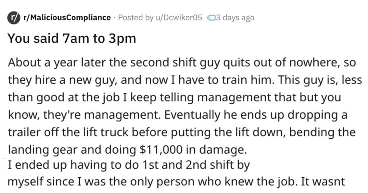 Overworked And Irreplaceable Laborer Gets Revenge From Company, After Working 90+ Hours
